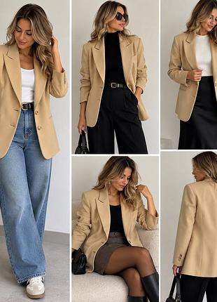 Піджак жіночий zara класичний кольору кемел