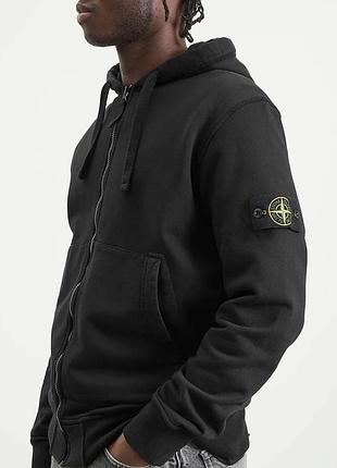 Зіп-худі stone island чорне 2