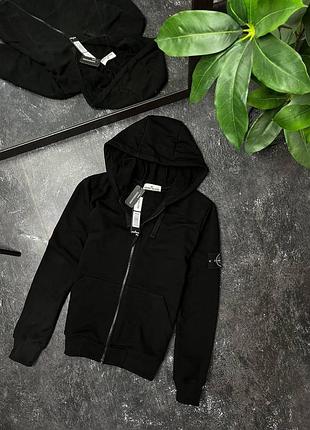 Зіп-худі stone island чорне 3