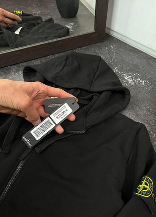 Зіп-худі stone island чорне 4