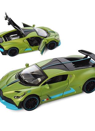 Дитяча іграшкова машинка "bugatti" ap-1748(green) масштаб 1:32