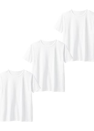 Мужская белая  базовая нательная футболка up2fashion, комплект из 3 штук, размер xxl