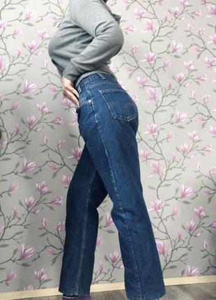 Идеальные плотные джинсы mom levi’s темно-синие 505