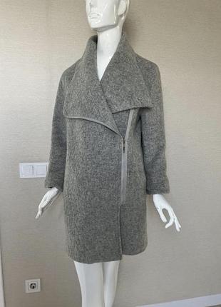 Тепле модне пальто з шерстю та мохером new look
