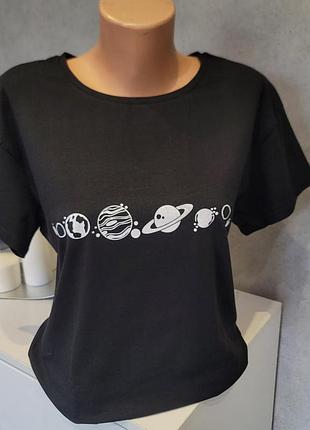 Футболка базова чорна черный, 4xl