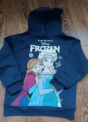 Тепле худі на флісі disney frozen (анна та ельза) від primark, стан ідеальний!