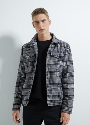 Мужская куртка zara в составе шерсть поля