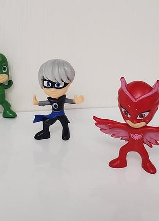 Набор фигурок герои в масках (pj masks) — алетт, гекко, ночной ниндзя
