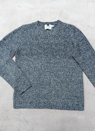 Чоловічий светр topman сірий в'язаний