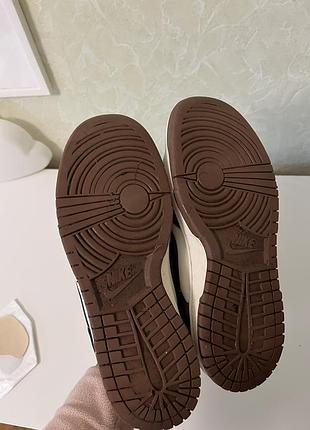 Кросівки жіночі nike dunk low brown 4