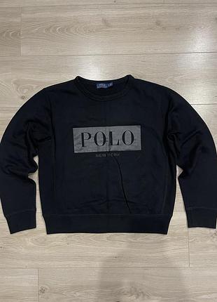 Чорний свитшот / свитшот polo ralph lauren new york l