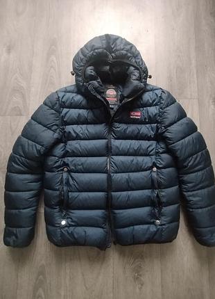 Куртка зимова geographical norway дута з капюшоном синя