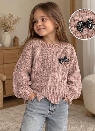Дитячий плюшевий светр firetrap пудрово-рожевий, 104–110 см, 4–5 років