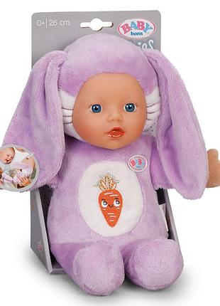 М'яка лялька зайченятко baby born 837443 серії "for babies", 26 см
