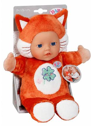 Мягконабивна лялька лисенятко baby born 836606 серії "for babies", 26 см