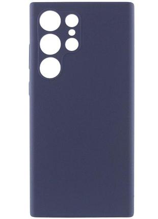 Чохол silicone cover lakshmi full camera (aaa) для samsung galaxy s24 ultra темно-синій / midnight blue