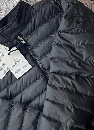 Куртка moncler двостороння чорна стьобана