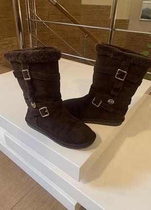 Чоботи жіночі michael kors коричневі осінні 35 розмір