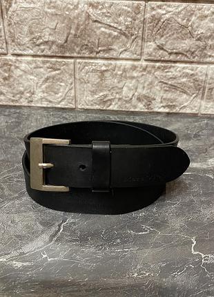 Черный кожаный ремень marc o'polo made in italy