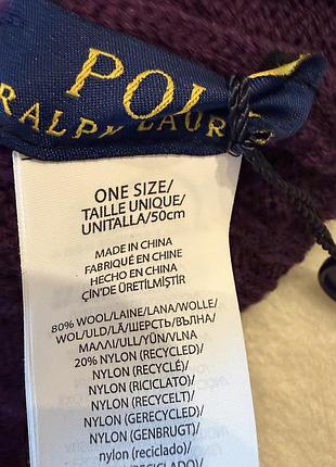 Шерстяная шапка ralph lauren 2