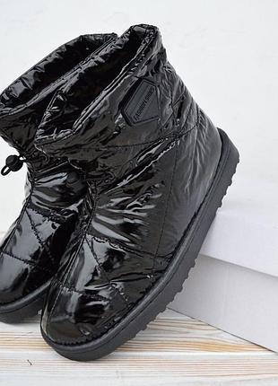 Жіночі зимові дутики fashion shoes дутики black