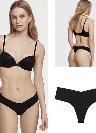 Трусики victoria’s secret, колір чорний😍 246034