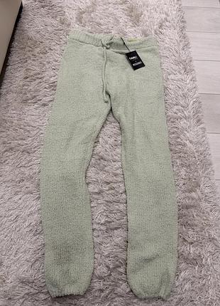Стильні фактурні джоггери carli bybel x missguided (popcorn jogger), колір sage (шавлія)(ніжно-мʼятний)