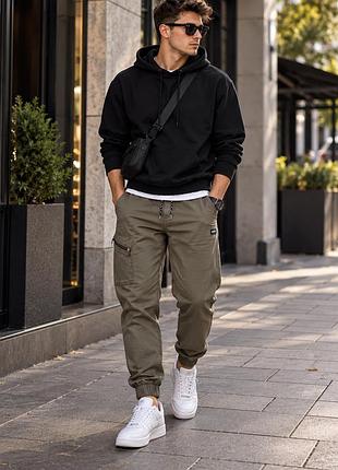 Чоловічі штани cargo jogger кольору хакі , xs