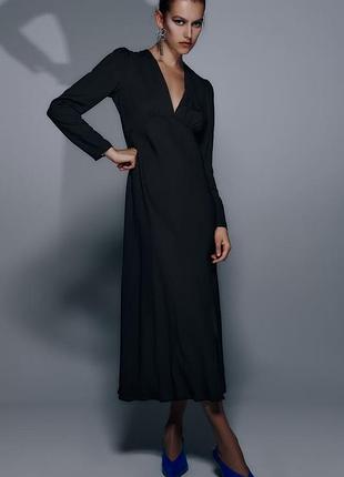 Гарне довге плаття, сукня з віскози zara, оригінал