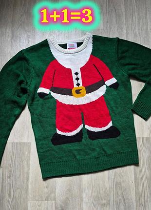 ​яскравий новорічний светр із сантою (prettige kerst-trui)