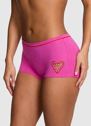 Трусики-шорти pink від victoria’s secret, колір рожевий😍 275984  р
