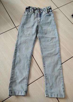 Джинси 👖 для девочки 8-9 лет на резинке