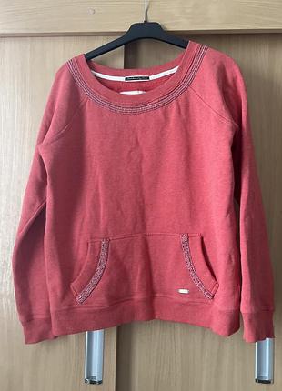 Жіноча кофта рожева розмір l superdry утеплена,в складі бавовна
