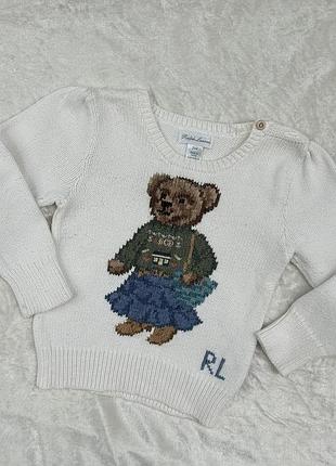 Светр дитячий polo ralph lauren білий 92 розмір