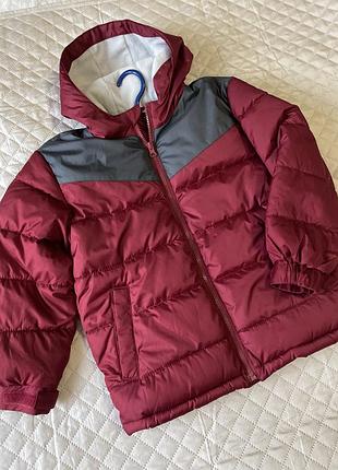 Куртка для хлопчика old navy бордова 6-7 років