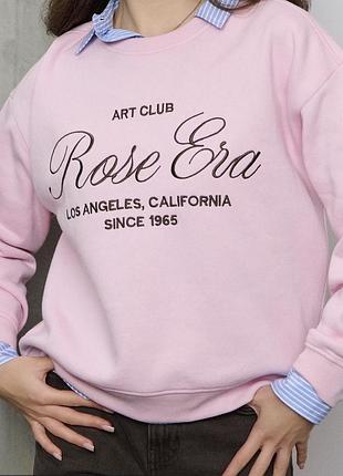 Новий рожевий світшот sinsay «art club / los angeles», розмір l (абсолютно новий !)
