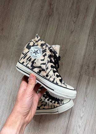 Круті леопардові converse chuck taylor на платформі 7