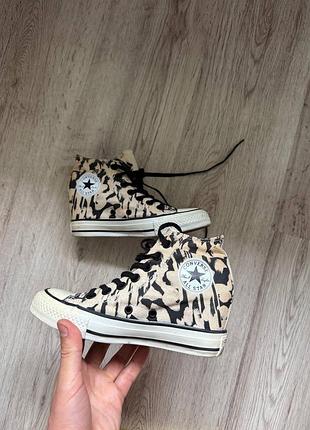Круті леопардові converse chuck taylor на платформі