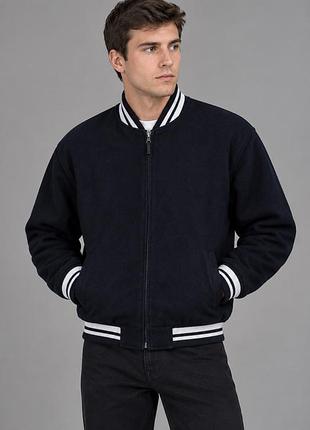 Чоловічий бомбер шерстяний вовна h&m