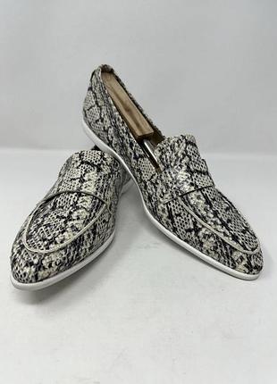 Туфли лоферы cole haan 🇺🇸 кожаные женские змеиная кожа брендовые 37-38 размер