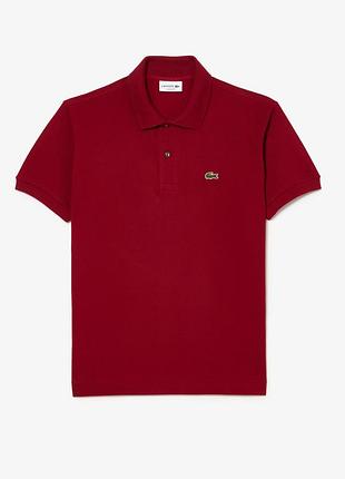 Чоловіче поло lacoste slim fit бордове