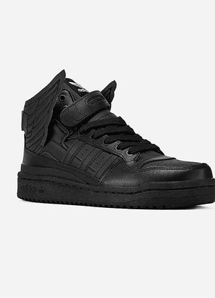 Adidas x jeremy scott forum hi wings 4.0 core black
