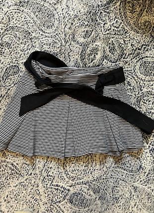 Стильна плисована спідниця в смужку h&m, розмір 34 (xs)