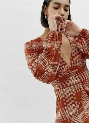 Міні сукня prettylittlething у клітинку 4