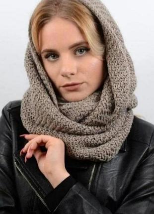 Шарф- снуд хомут вязаний  topshop 46х196