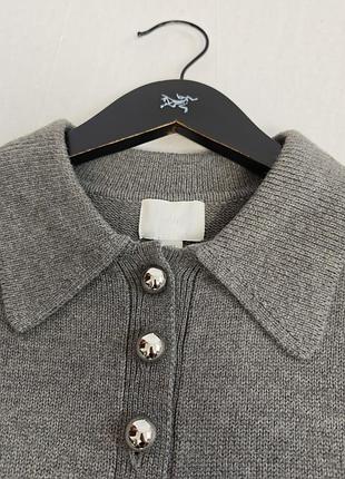 Вязаное платье h&amp;m с воротничком 7