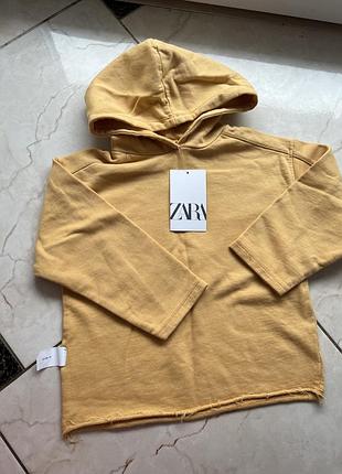 Худі дитяче zara гірчичне 2-3 роки