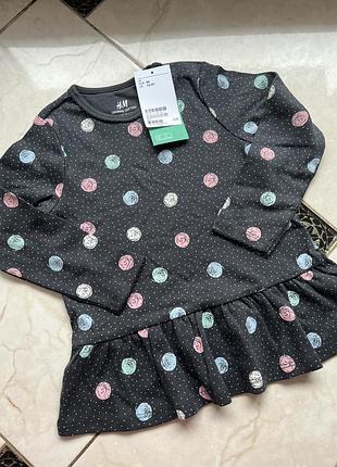 Туніка дитяча h&m чорна 92 см