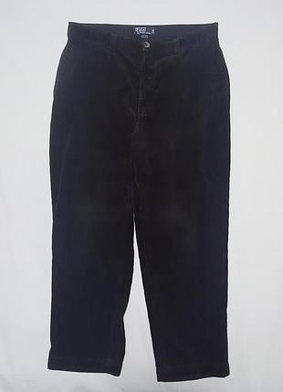 Винтаж мужские черные вельветовые брюки polo ralph lauren w36 l30