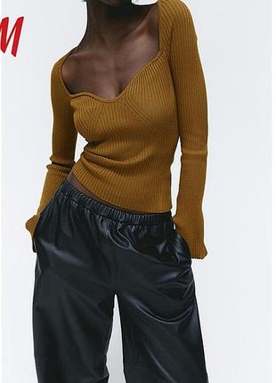 Кофта в рубчик h&amp;m размер xl